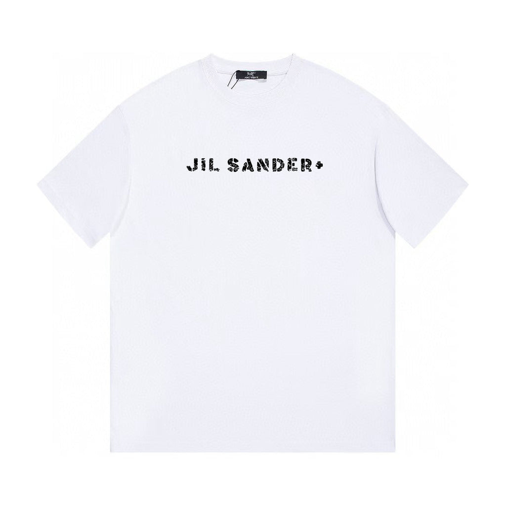 Jil Sander Distressed Logo Unisex Short‑Sleeve T‑Shirt