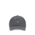 Brunello Cucinelli Gray Wool Baseball Cap