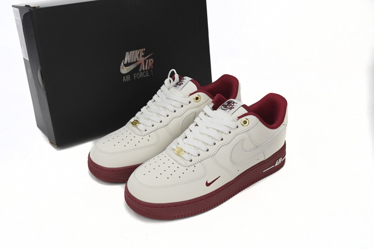 Nike Air Force 1 Low '07 SE 40th Anniversary Edition Sail Team Red Reps Sneaker DQ7582-100