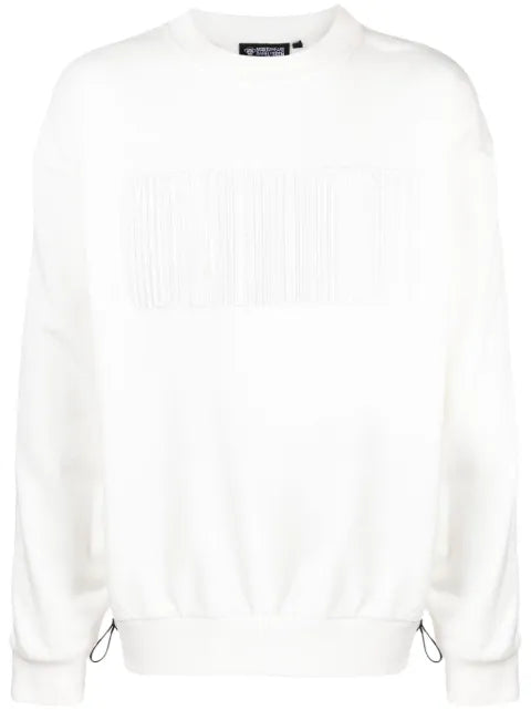 Mostly Heard Rarely Seen logo-embroidered panelled sweatshirt