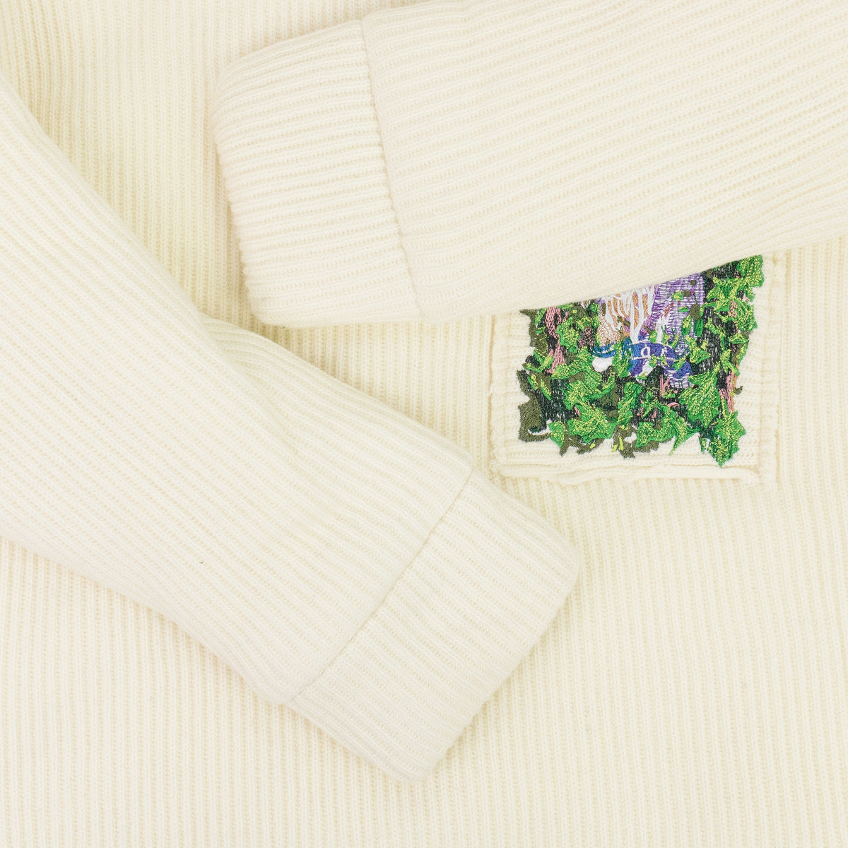 IVORY PUFFED RUGBY BUTTON-DOWN SHIRT
