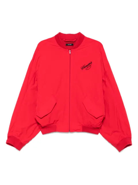 Willy Chavarria logo-embroidered bomber jacket