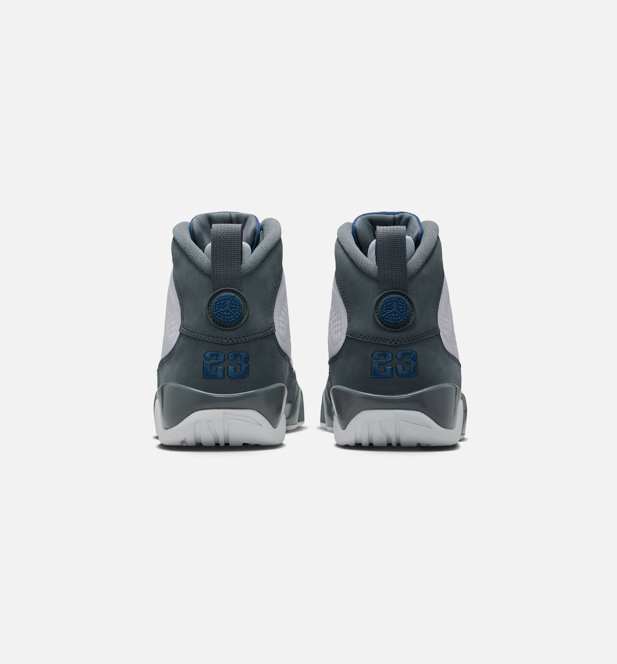 Air Jordan 9 Retro Flint Grey and French Blue Men's Lifestyle Shoes - White / French Blue / Flint Grey