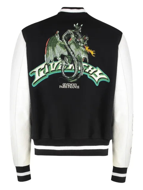 Givenchy flame-print bomber jacket