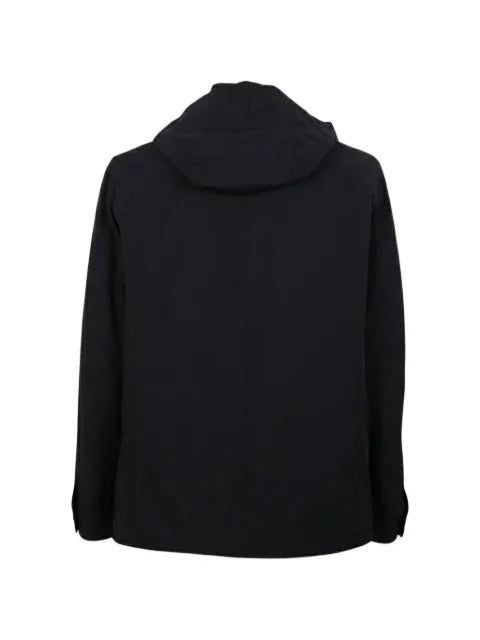 Moorer hooded button-up jacket