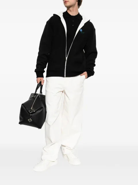 Kenzo reversible floral-embroidered hoodie