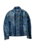 r.d.d. by jack jones distressed panelled denim jacket