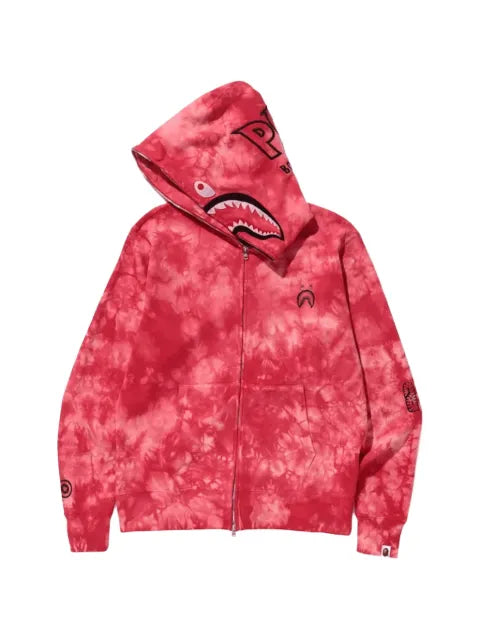 A BATHING APE® Shark tie-dye hoodie