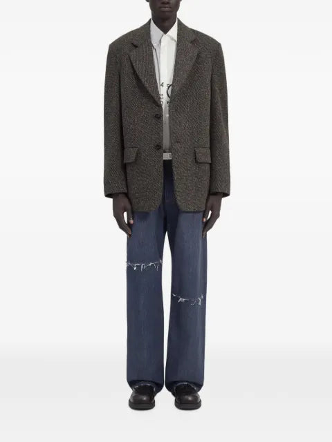 MM6 Maison Margiela Wool tweed suit jacket
