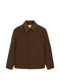 AMI Paris patch-pocket shirt jacket