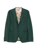 ETRO basket-weave single-breasted blazer