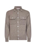 Brunello Cucinelli cashmere shirt-style cardigan with chest pockets