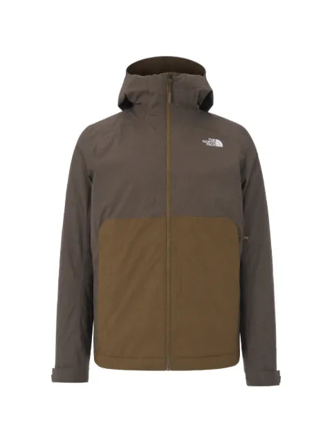 The North Face hooded colour-block jacket