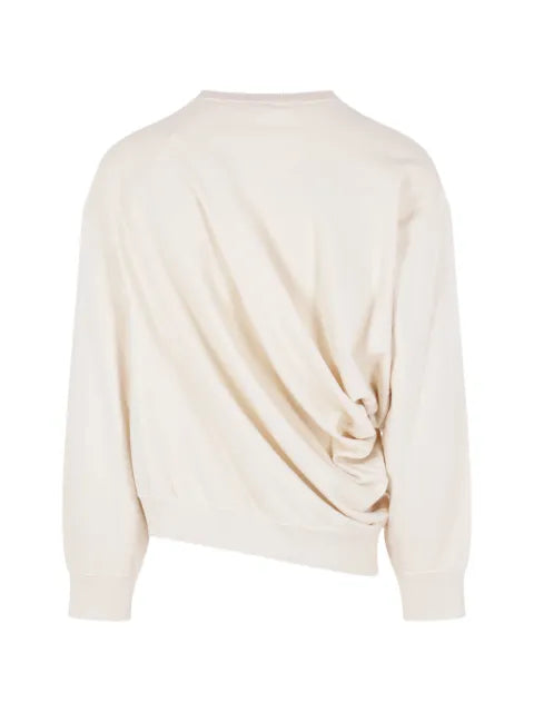 Hed Mayner asymmetric embroidered sweatshirt