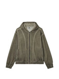 izzue faded zip-up hoodie