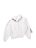 Doublet Twister leaf-patchwork slogan-print hoodie