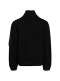 sacai ribbed-knit zip-up sweater