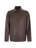 slowear Montedoro chest-pocket leather jacket