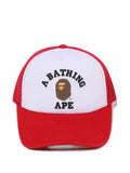 A BATHING APE® College logo-print mesh-panel trucker cap