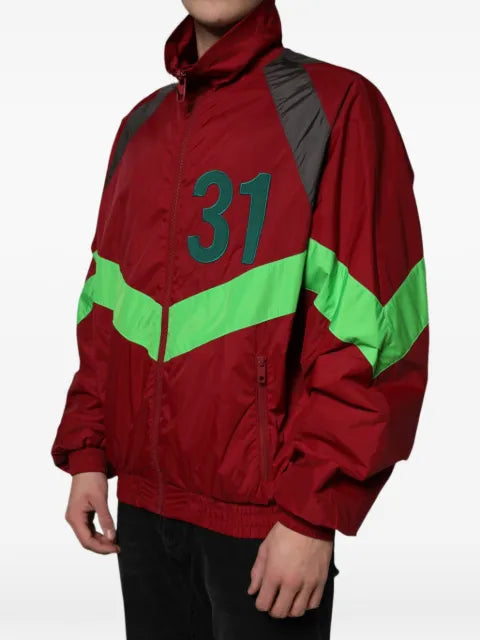 Dolce & Gabbana chevron-detail zip-up jacket