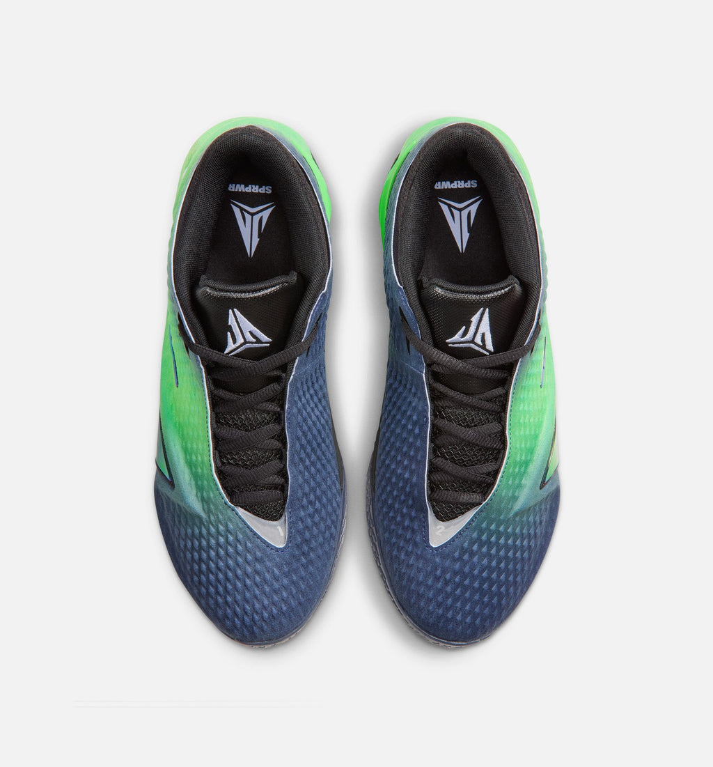 Ja 4 Nightmare Men's Lifestyle Shoes - Obsidian / Black / Voltage Green / Metallic Silver