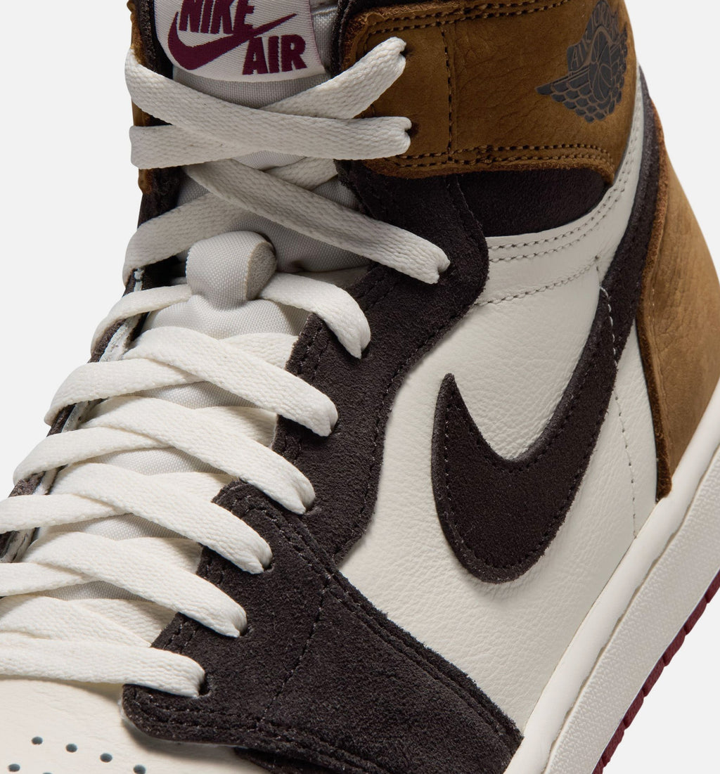 Air Jordan 1 Retro High OG Love Letter Men's Lifestyle Shoes - Shadow Brown / Team Red / Light British Tan