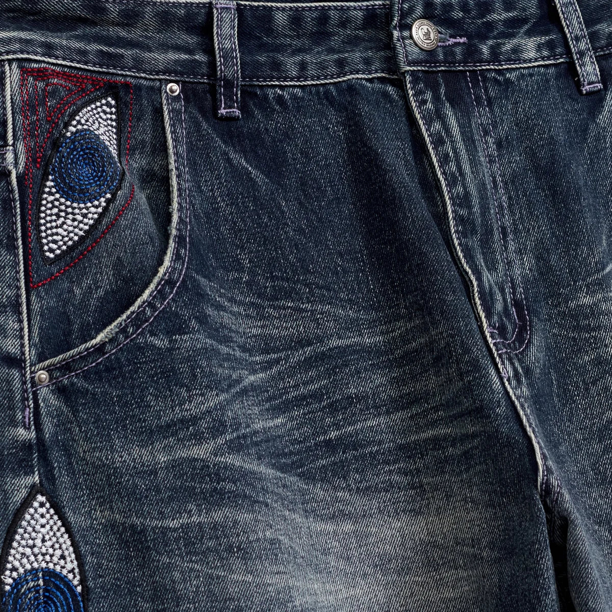 KidSuper Gemstone Eye Embroidery Jean