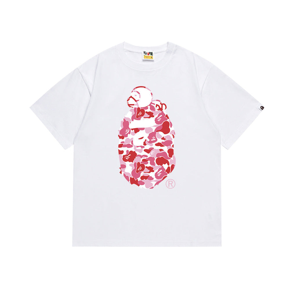 Bape Camo Ape Head Graphic Oversized Tee Streetwear Unisex