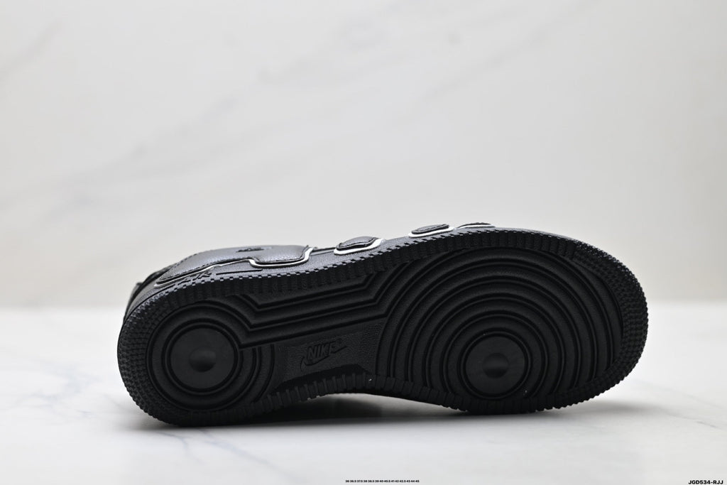 Nike Air Force 1 Low Black Outline Graphic Unisex Sneakers Style 20