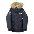 The North Face Four-Pocket Fur-Trim Hooded Parka in Graphite