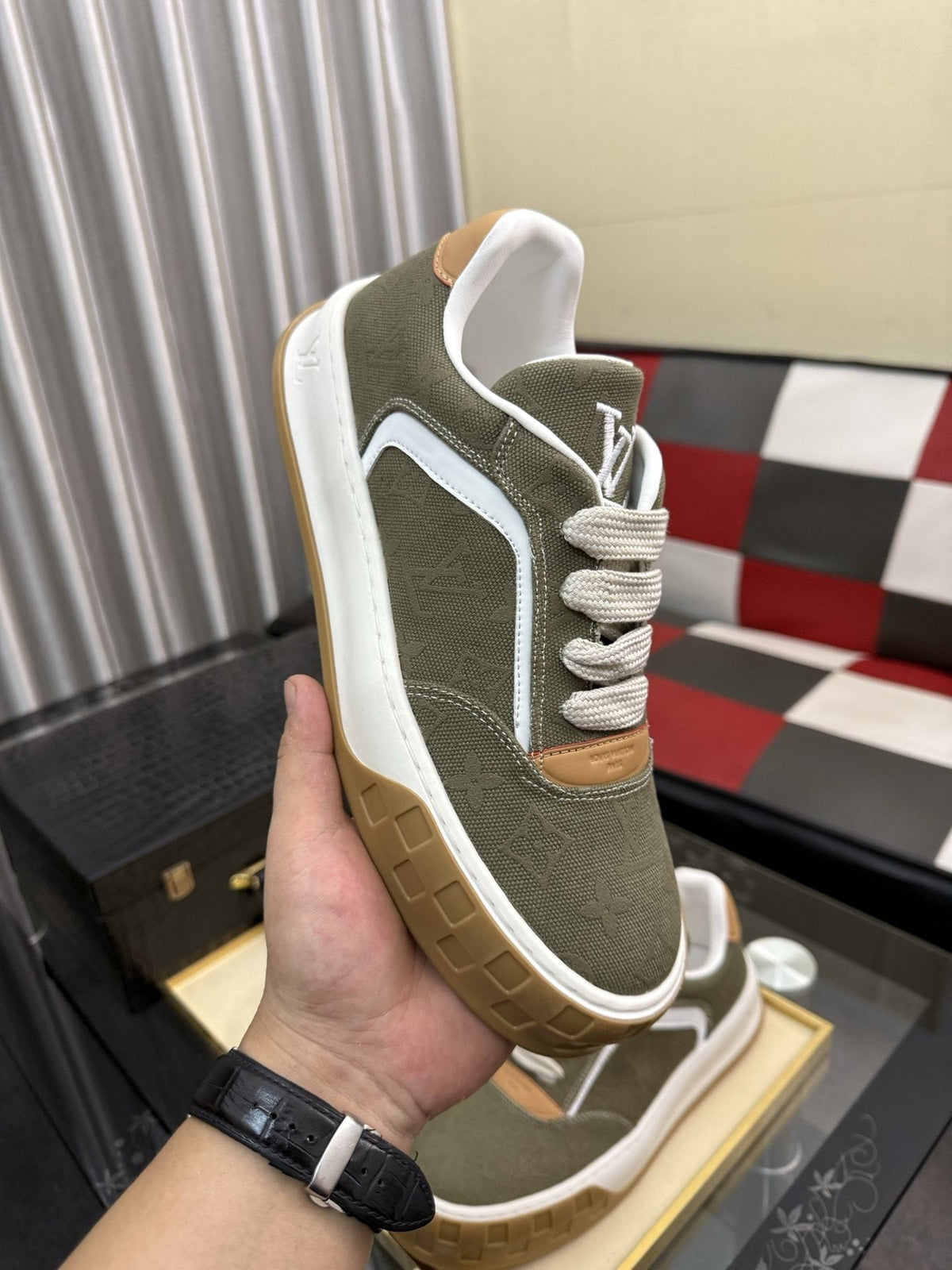 Louis Vuitton Patterned Low-Top Sneakers