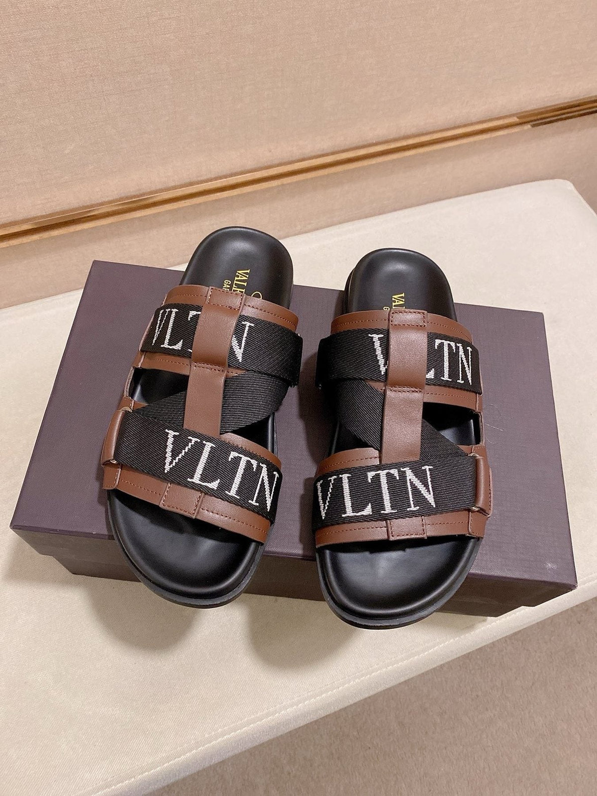 Valentino VLTN Strap Slide Sandals