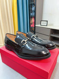 Ferragamo Men's Bit Loafers - Apron-Toe Styling