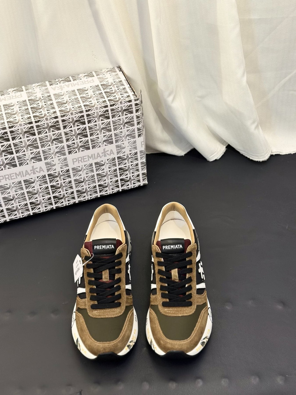 Premiata Panel-Detail Men's Sneakers